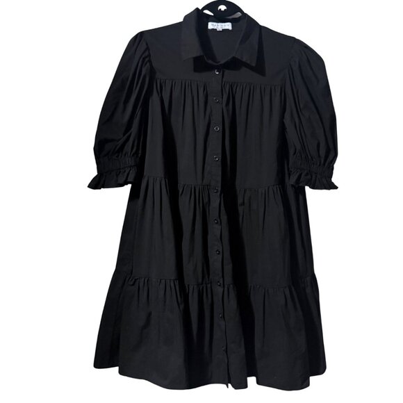 Madison the Label Cecilie Baby Doll Dress Black – Size S Excellent - Picture 4 of 12